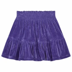 Enfant SMALLABLE BASICS Jupe Courte Fille Elastiquée à la Taille en Velours |