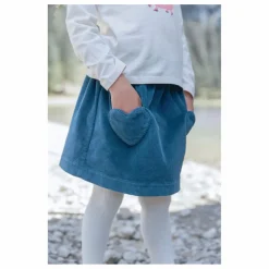 Bonton Jupe Douchka Velours Côtelé | Bleu pétrole Hot