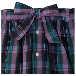 Bonpoint Jupe Esterina Carreaux Coton Bio | Violet Outlet