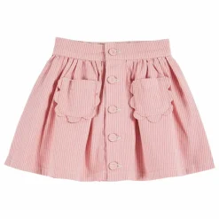 Enfant Emile et Ida Jupe Fleurs Rayée |