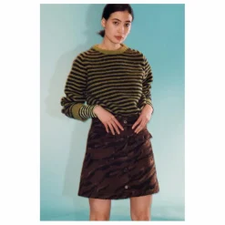 Clearance YMC Jupe Jacquard Tigre | Brun