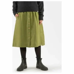 Online Matona Jupe Midi Lin | Vert olive