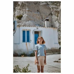 Poudre Organic Jupe Myosotis Double Gaze de Coton Bio | Rose poudré New