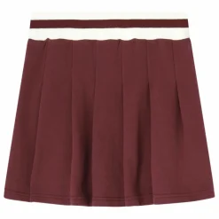 Cos I Said So Jupe Plissée Coton Bio | Bordeaux Hot