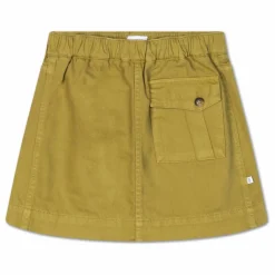 Repose AMS Jupe Poches Coton Bio | Vert kaki New