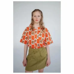 Repose AMS Jupe Poches Coton Bio | Vert kaki New