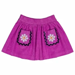 Hello Simone Jupe Poussin Velours Côtelé | Rose Outlet