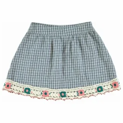 Sale Bebe Organic Jupe Rhea Coton Bio | Bleu