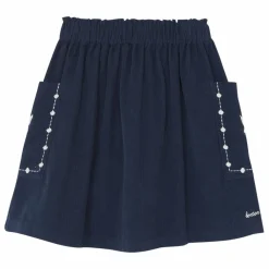 Outlet Bonton Jupe Ruche | Bleu marine