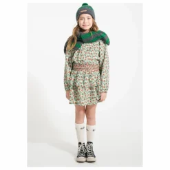 Piupiuchick Jupe Volants Carreaux Fleurs | Vert Best