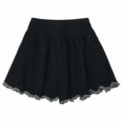 Best FUB Jupe Volants Laine de Mérinos | Bleu marine