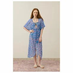 Online Louise Misha Kimono Chill Coton Bio - Collection Femme | Bleu