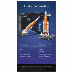 Homme Cada Kit de construction - NASA Fusée Artemis SLS - 659 pièces