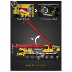 Cada Kit de construction Camion grue multifonction - 1 831 pièces Multicolore
