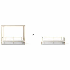 Oliver Furniture Kit de conversion pour lit à baldaquin en lit banquette Camp Chêne Hot