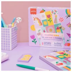 Hot La Petite Épicerie Kit de Diamond painting enfant - Carnet secret Multicolore