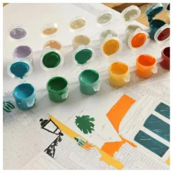 La Petite Épicerie Kit de peinture au numéro - Lisbon Tram par Vero Illustrates Multicolore Sale