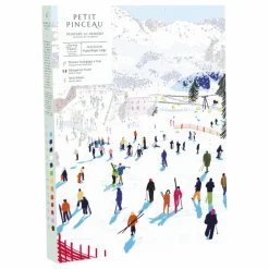 La Petite Épicerie Kit de peinture au numéro - Skiing among Montains