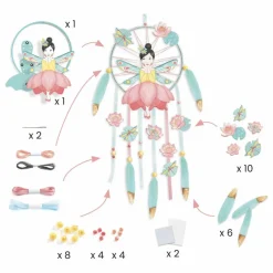Djeco Loisirs Créatifs|Kit DIY - Attrape rêve à créer