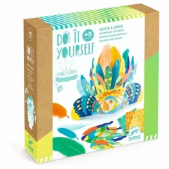 Djeco Kit DIY - Coiffe à créer Multicolore Discount