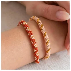 La Petite Épicerie Kit DIY - Mes bracelets Kumihimo Terracotta