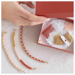 La Petite Épicerie Kit DIY - Mes bracelets Kumihimo Terracotta