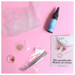 Online La Petite Épicerie Kit DIY - Mes pendentifs fleuris en résine Multicolore