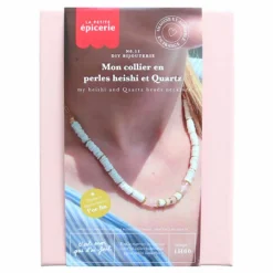 La Petite Épicerie Kit DIY - Mon collier en perles heishi et quartz Blanc Outlet