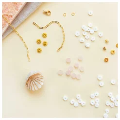 La Petite Épicerie Kit DIY - Mon collier en perles heishi et quartz Blanc Outlet