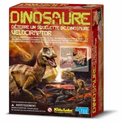 Sale 4M Kit déterre ton dinosaure Vélociraptor Multicolore