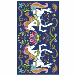 Janod Loisirs Créatifs|Kit pour dessins pailletés Licornes - x Hachette