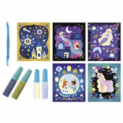Janod Kit sables phosphorescents et paillettes Nuit Féerique - x Hachette