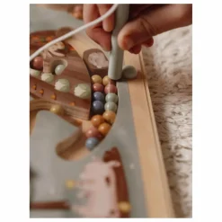 Little Dutch Labyrinthe magnétique en bois FSC - Little Farm Multicolore