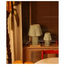 Hot Doing Goods Lampe à poser en soie Myra | Sauge