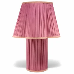 Doing Goods Lampe à poser en soie Myra | Rose fuschia Sale