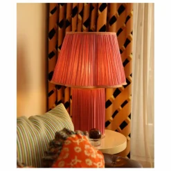 Doing Goods Lampe à poser en soie Myra | Rose fuschia Sale