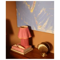 Doing Goods Lampe à poser en soie Myra | Rose fuschia Sale