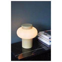 Hübsch Lampe à poser en verre et métal | Jaune pâle Outlet