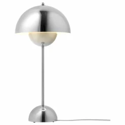 Clearance & Tradition Lampe à poser Flowerpot VP3, Verner Panton, 1969 | Chromé