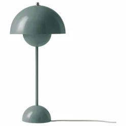 & Tradition Lampe à poser Flowerpot VP3, Verner Panton, 1969 | Bleu Acier Best