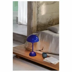 Discount & Tradition Lampe à poser portative Flowerpot VP9, Verner Panton | Bleu