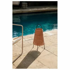 Ferm Living Luminaires|Lampe à poser Porti en rotin