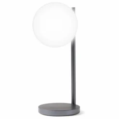 Lexon Lampe de bureau LED et support de chargement Bubble | Gris métal Clearance