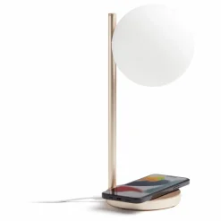 New Lexon Lampe de bureau LED et support de chargement Bubble | Gold