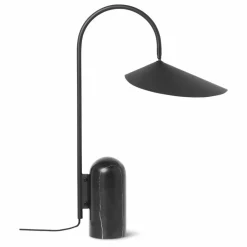 Ferm Living Lampe de table en marbre Arum | Noir Best