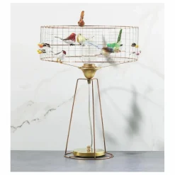 Mathieu Challières Lampe large tambour à poser volière Multicolore Best