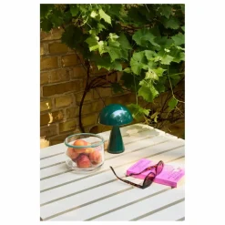 Hübsch Lampe nomade Mush | Vert foncé