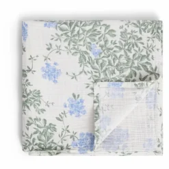 garbo&friends Lange d'emmaillotage Plumbago en coton bio | Bleu Hot