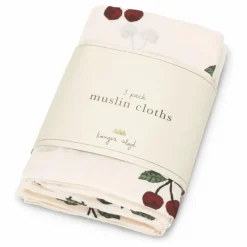 Konges Sløjd Langes en coton bio Cherry - Set de 3 |