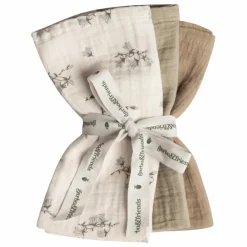 garbo&friends Langes|Puériculture|Langes en gaze de coton Bluebell - Set de 3 |